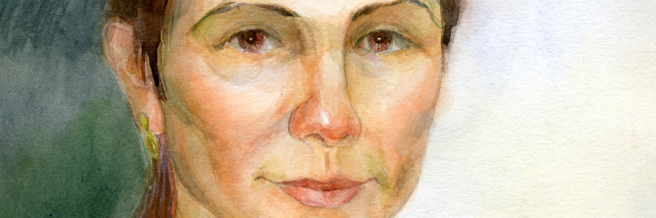 Fibromyalgia: Demanding That Doctors Find You a Diagnosis watercolor painting of a woman with red hair