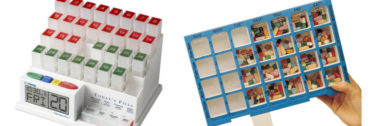 medcenter monthly pill organizer and ezy dose practidose pill organizer
