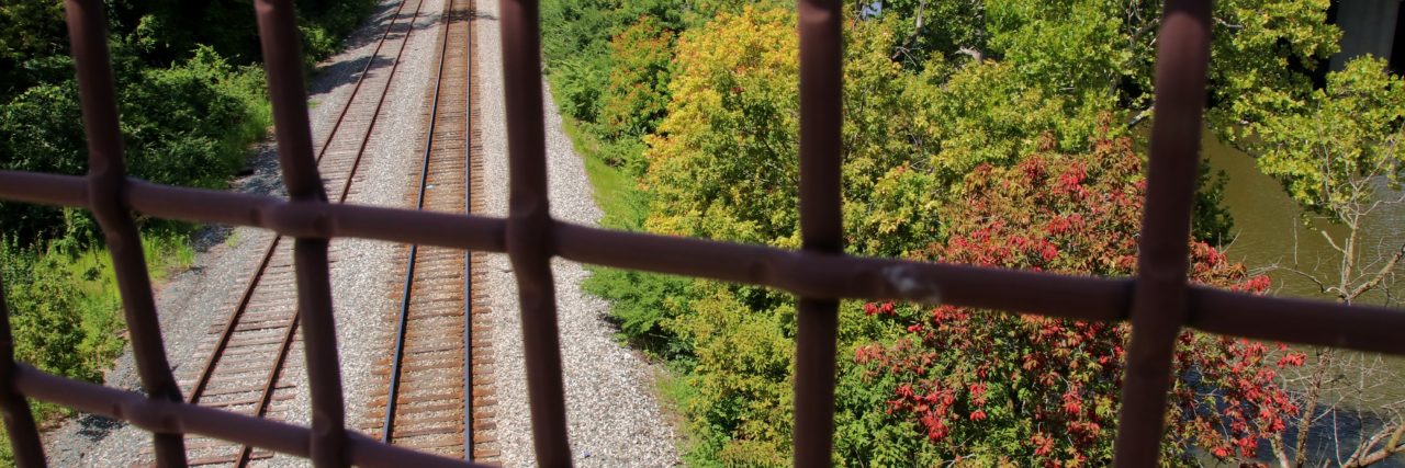 Why My PTSD Means Living With the Constant Struggle to Feel Safe View from the bridge where I stopped to recover from a panic attack on a bike ride