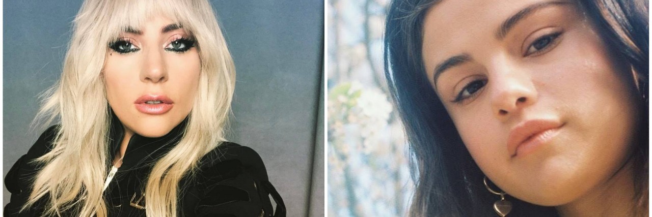 Why I'm Glad Lady Gaga and Selena Gomez Talk About Health Issues lady gaga and selena gomez