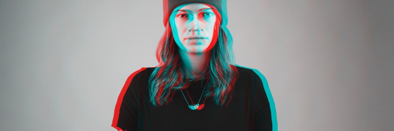 Dear Self, I Know It's Hard Struggling With Depression a girl wearing a hat is blurry