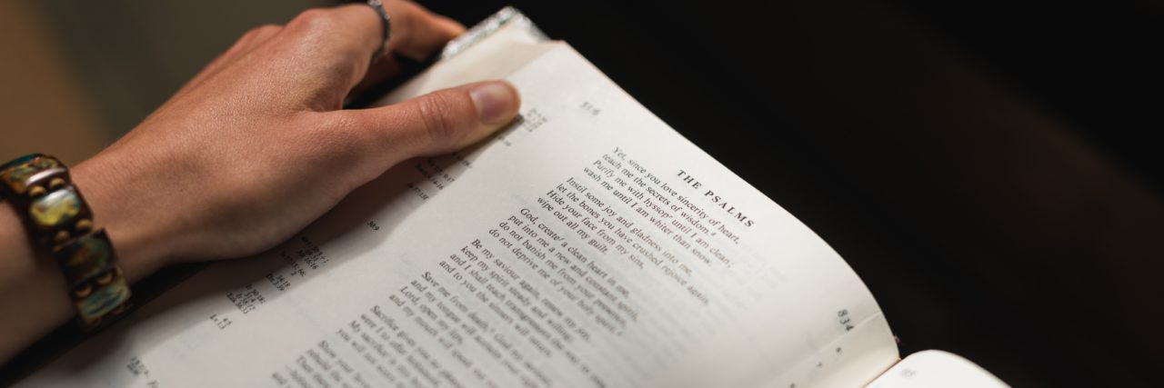 person reading scripture