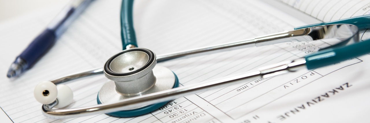 Fibromyalgia: Don't Blame Your Doctor If a Medication Doesn't Work stethoscope on medical records
