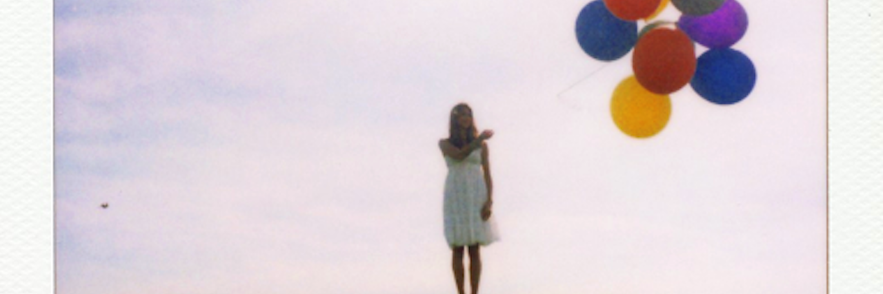 What Life With Treatment-Resistant Depression Is Like polaroid girl with balloons