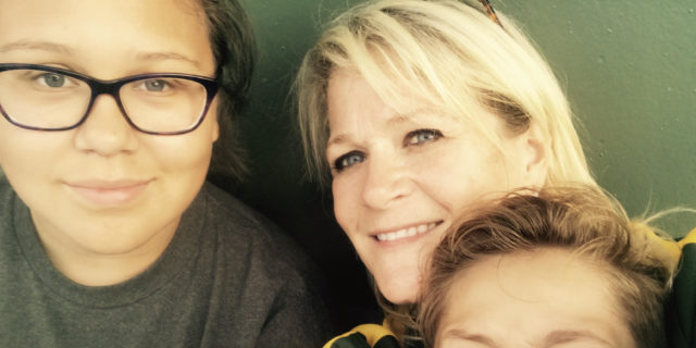 Wendy Sobczyk "before," with kids