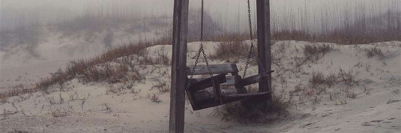 When Friends Leave After You Become Chronically Ill bench swing on the beach