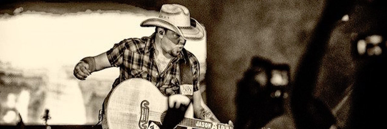 Using Music to Help Heal From the Trauma of the Las Vegas Shooting jason aldean performing at a concert