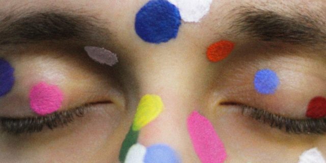 wrabel with polka dots on his face