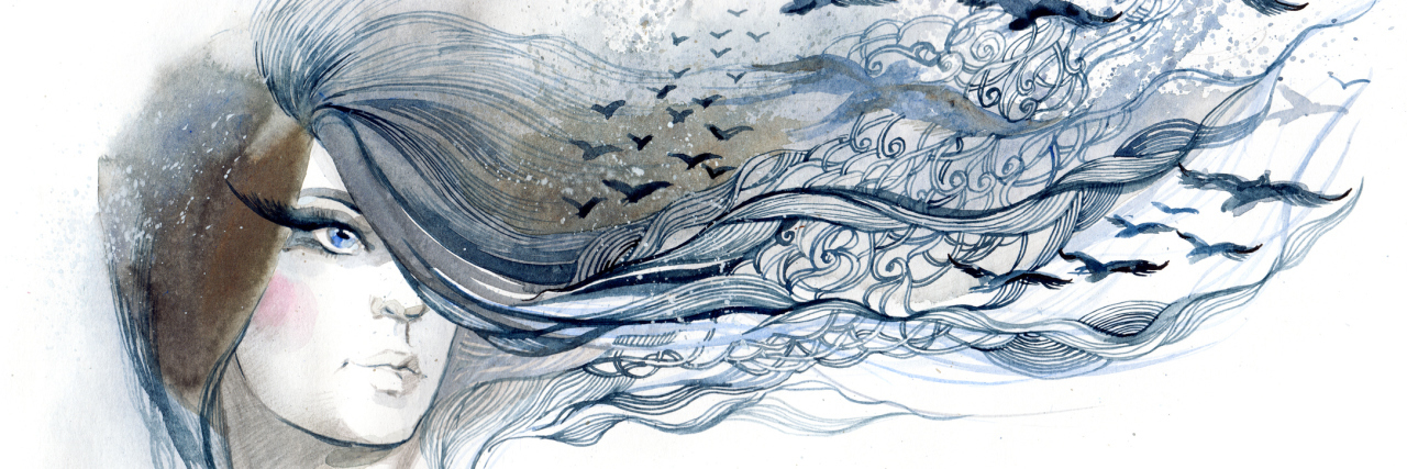 What I Didn't Realize I Needed When I Was Suicidal beautiful woman with birds in her hair