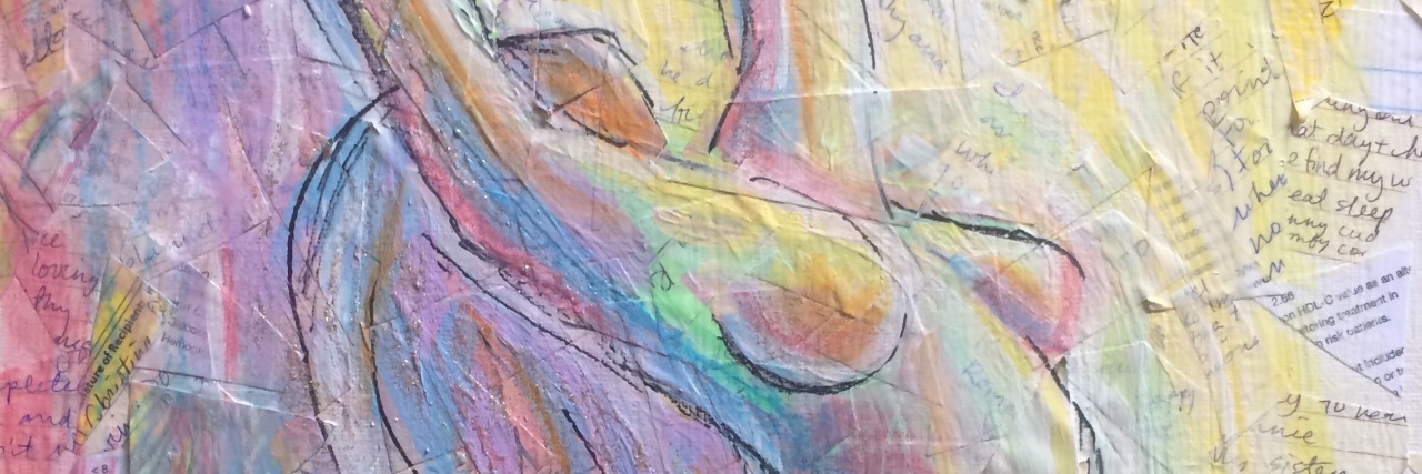 ME/CFS: How Creativity Helps When You're Living With Chronic Illness painting of a woman by the author