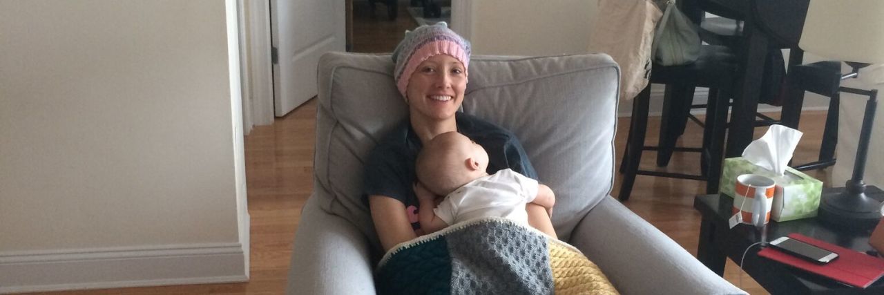 Drugs, Hugs, and Losing My Jugs: A Breast Cancer Journal-June 20, 2015 Jessica Sliwerski and Poppy snuggling