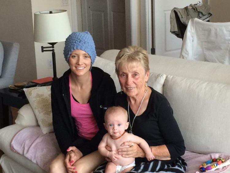 Jessica Sliwerski with grandma and Penelope