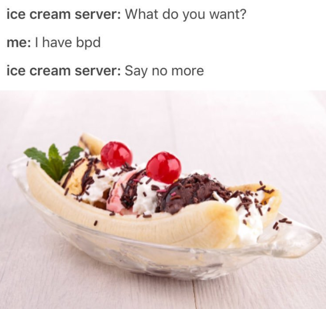 ice cream bpd meme