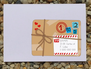 Image of the 'care package' card by Hope Street Cards