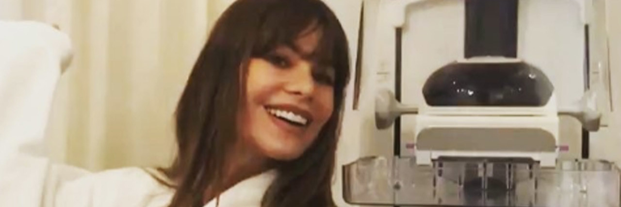 'Modern Family' Star Sofia Vergara Posts Mammogram Selfie on Instagram Sofia Vergara mammogram selfie