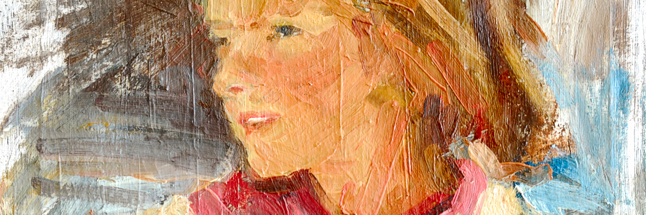 Eye Movement Desensitization and Reprocessing Therapy Saved Me Sketch female portrait oil and brush