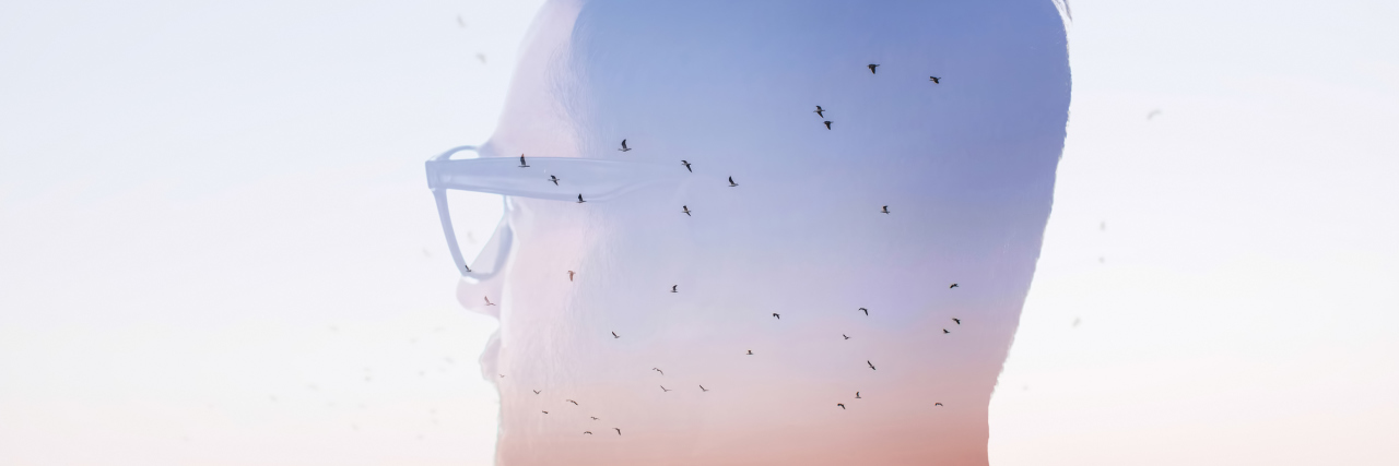 What It Feels Like to Know You Have Testicular Cancer at Age 30 Double exposure portrait of a businessman