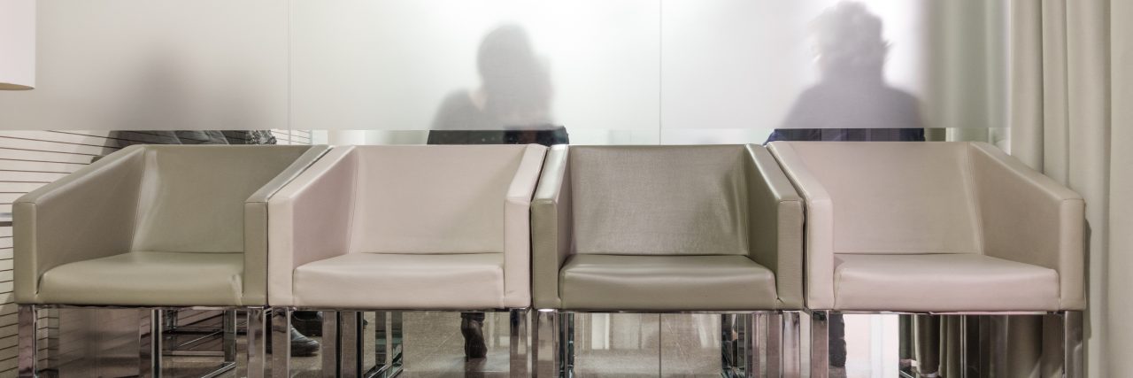 Waiting room with armchairs