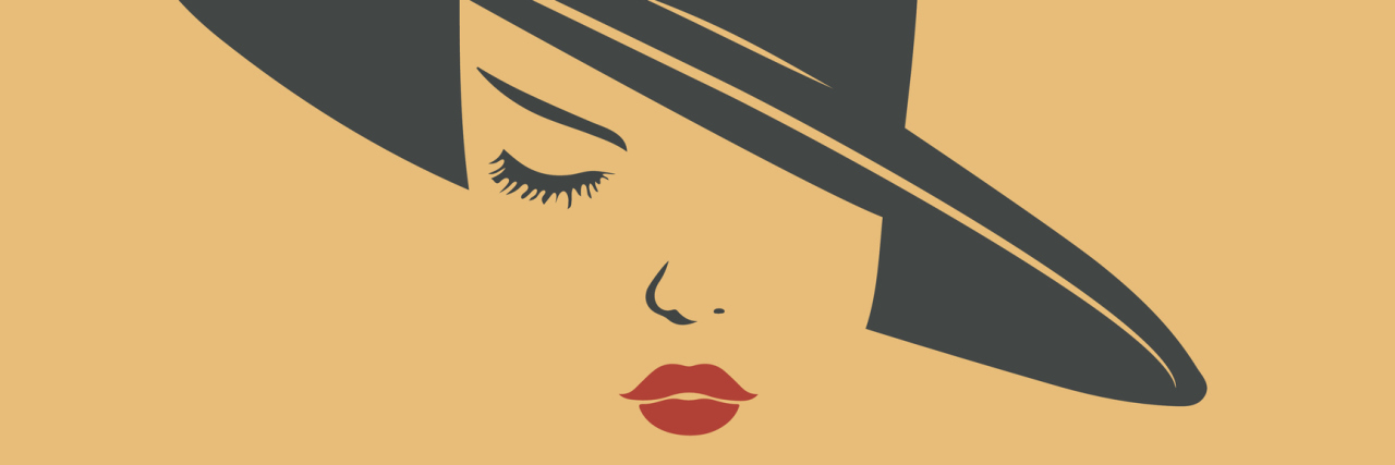 How to Dress Fashionably With Lupus, Chronic Pain illustration of woman wearing a hat and lipstick