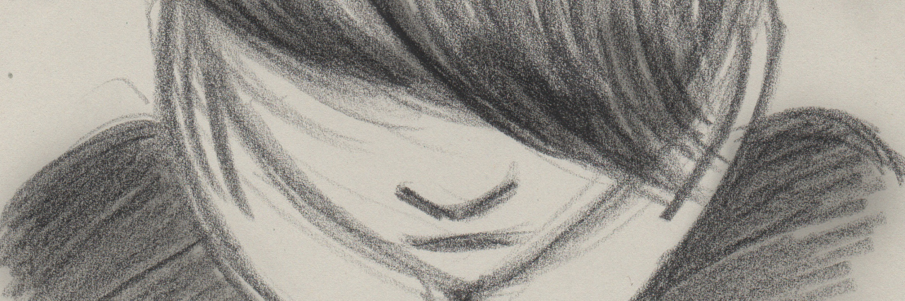 The Reality of Losing a Loved One to Cancer When You're Only 15 young girl sad sketch
