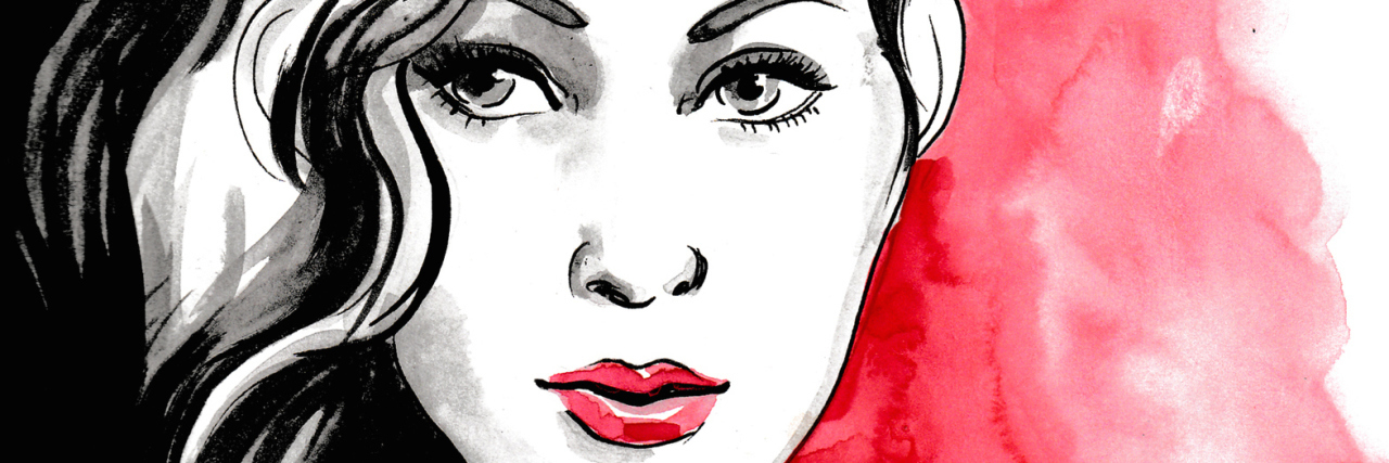 When Being 'High-Functioning' Masks Your Mental Illness Watercolor illustration of a beautiful woman with a lily tattoo on her shoulder