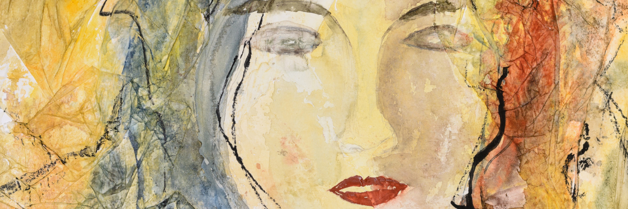 On Being Misdiagnosed Then Learning I Have Two Types of Cancer at 25 Modern watercolor portrait of a young woman