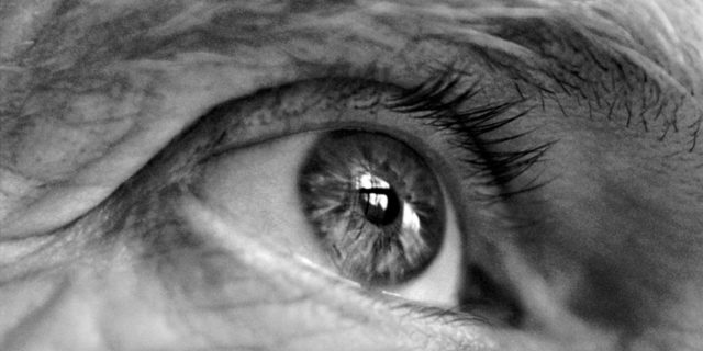 For My Father’s Last Eye, the One Untouched by Melanoma Close-up of elderly man's eye