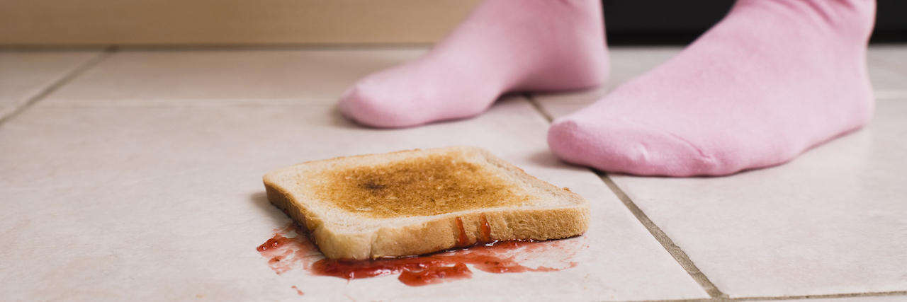 To the Person Whose Eating Disorder Voice Is Strong Today toast on the floor