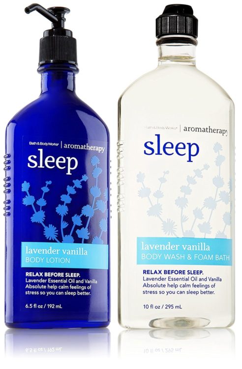 bath and body works aromatherapy sleep body wash and lotion