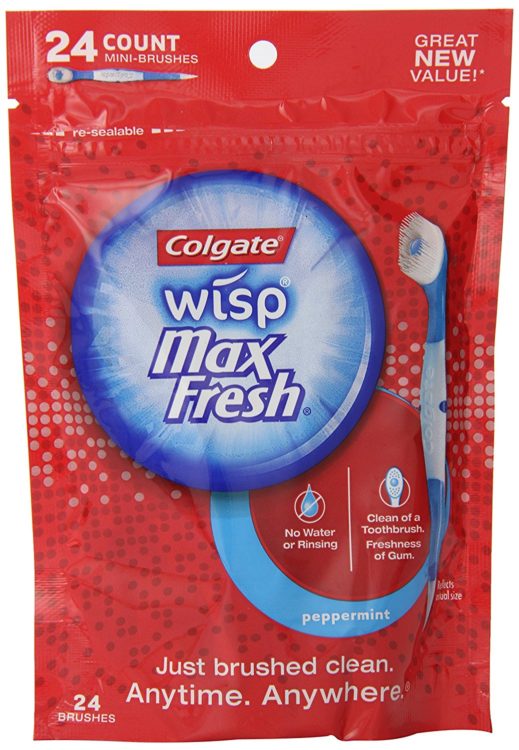 colgate wisp disposable travel toothbrush