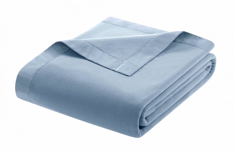 blue fleece blanket