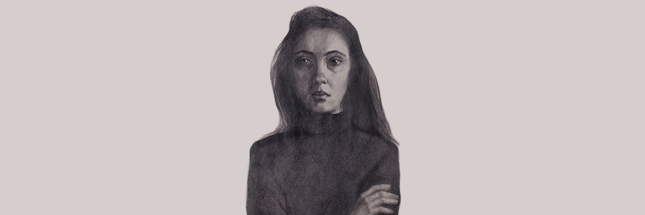 sketch of a young girl