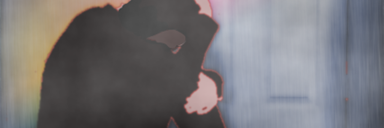 PANS: Feeling Ashamed of the Effects of Chronic Illness art of a woman sitting on the floor with her head between her knees