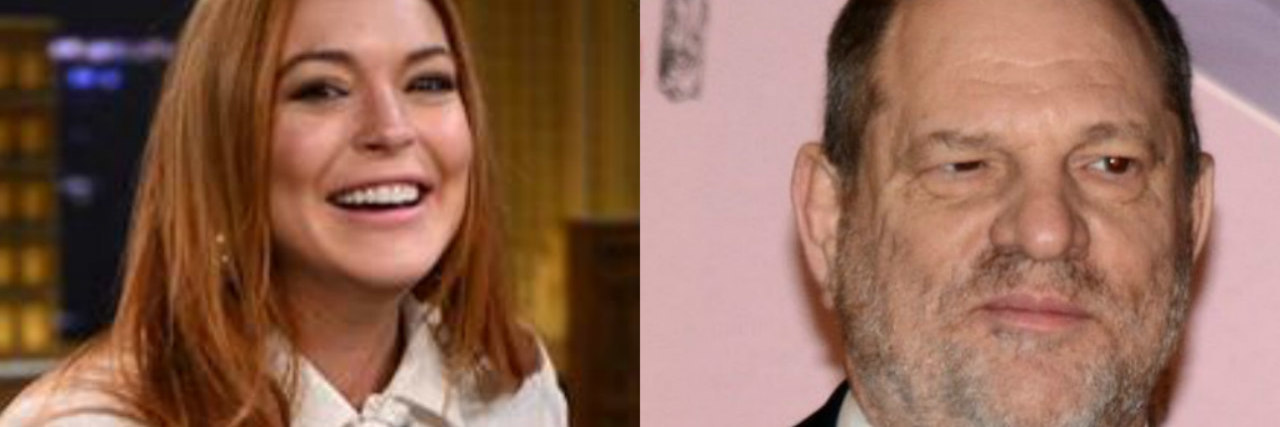 Why Lindsay Lohan's Defense of Harvey Weinstein Is Harmful lindsay lohan and harvey weinstein