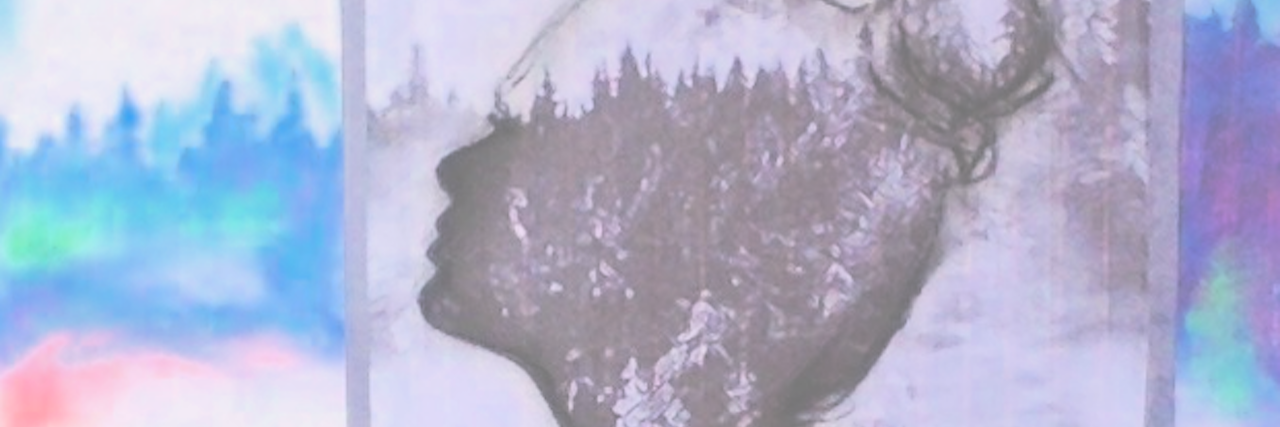 Struggling With Isolation Due to Chronic Illness painting of a woman by the author