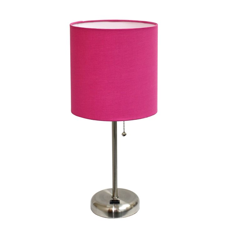 pink lampshade to dim light for migraine pain