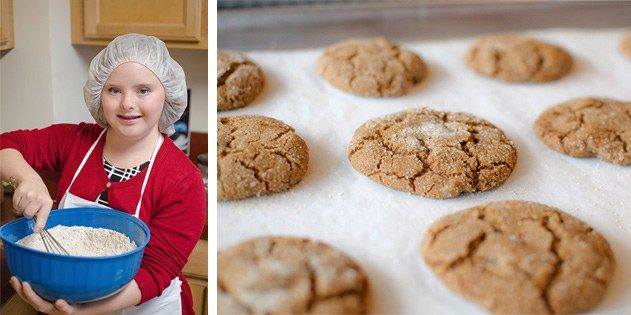 Carolyn Sampson and cookies
