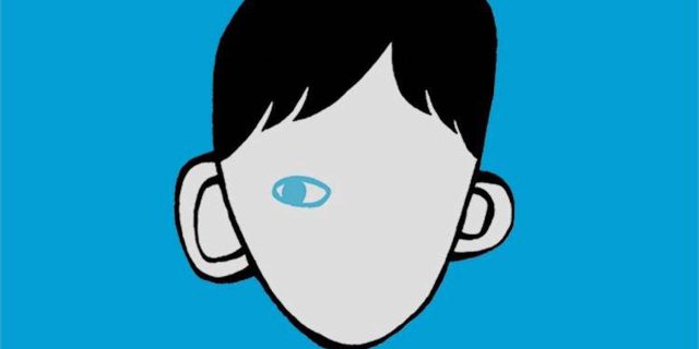 An image of the "Wonder" logo, of a boy with one eye.