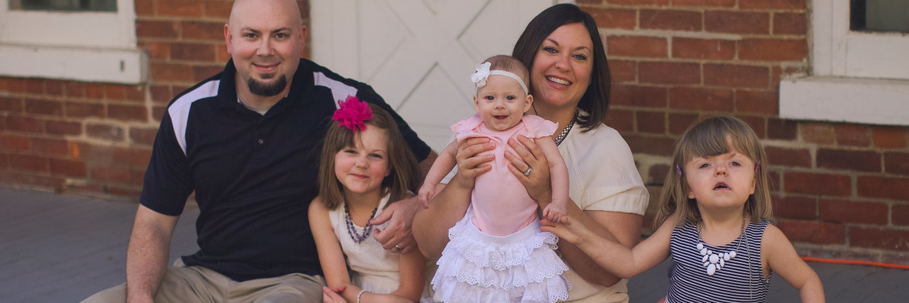 Jeannie Ewing with her family.