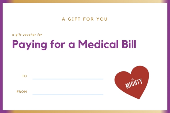 coupon that says paying for a medical bill