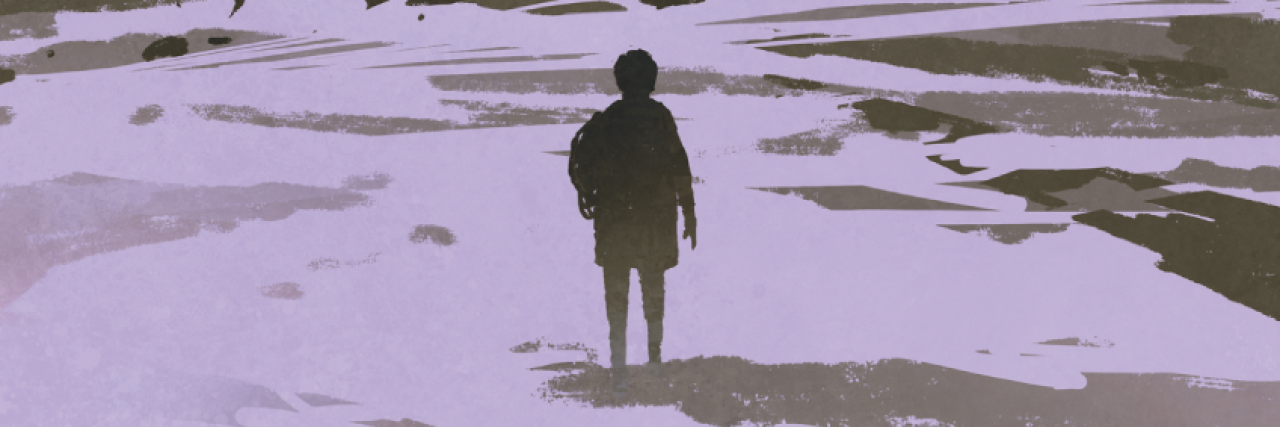 24 Things People Would Say If They Were Honest About Suicidal Thoughts An illustration of a person standing by a broken down plane