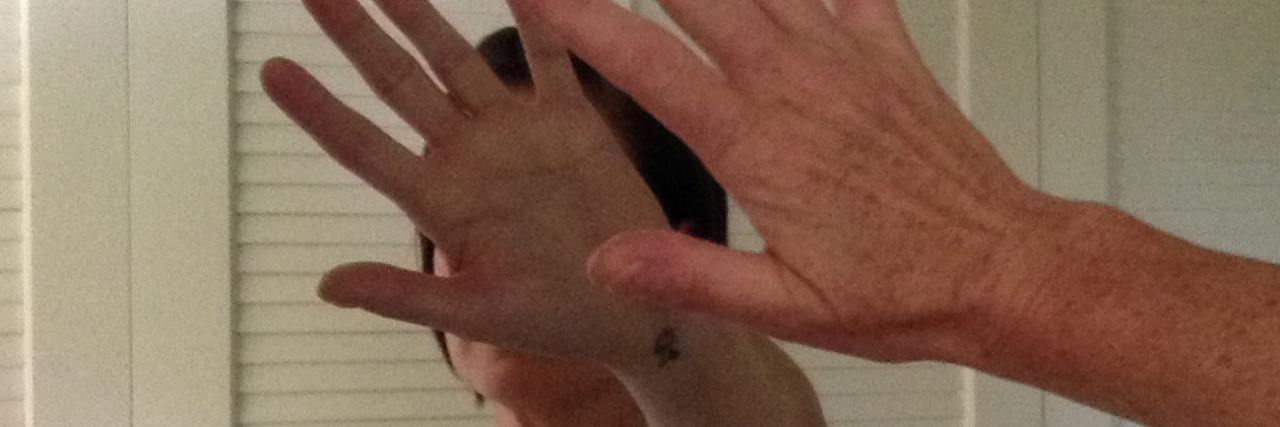 Dealing With the Physical Aftermath of Breast Cancer Treatment Betsy Hnath bathroom mirror photo