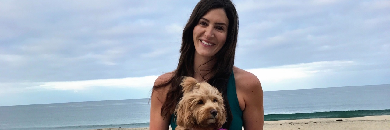 How to Cope and Thrive While Living With Lupus The writer and her dog.