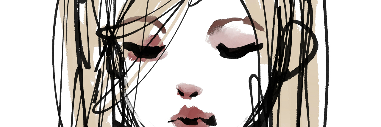 When You Feel Alone With Your Depression, Remember This Cute girl watercolor illustration