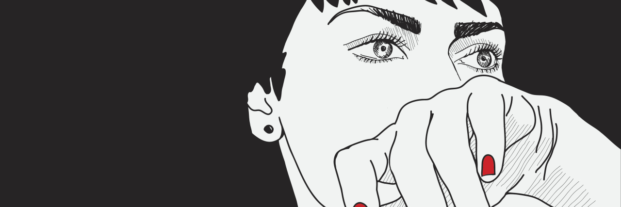 The Problem With 'Beating' Cancer Hand drawn black and white portrait of dark haired girl