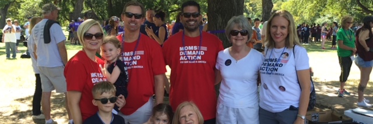 Advocates Concerned About AFSP's Partnership With Gun Group NSSF walker at an Out of the Darkness Walk