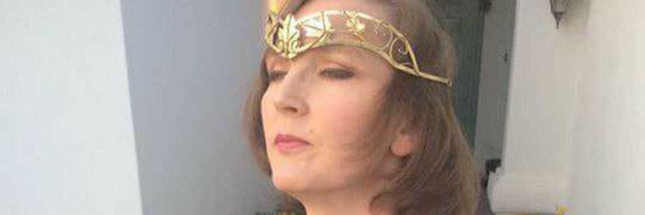 Importance of Virtual Races for People With Dysautonomia woman dressed as superhero