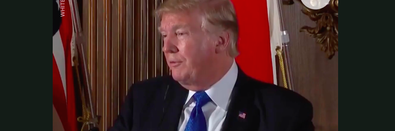 President Trump Says 'Mental Health Is the Problem' After Texas Shooting Donald Trump speaking at a press conference