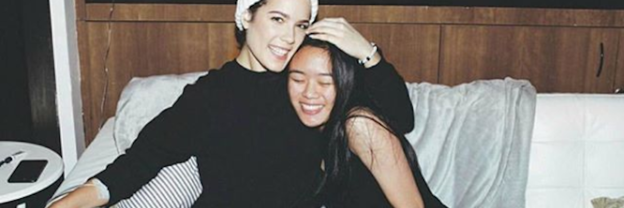 Halsey Meets With Fans While Receiving IV Infusion for Chronic Illness