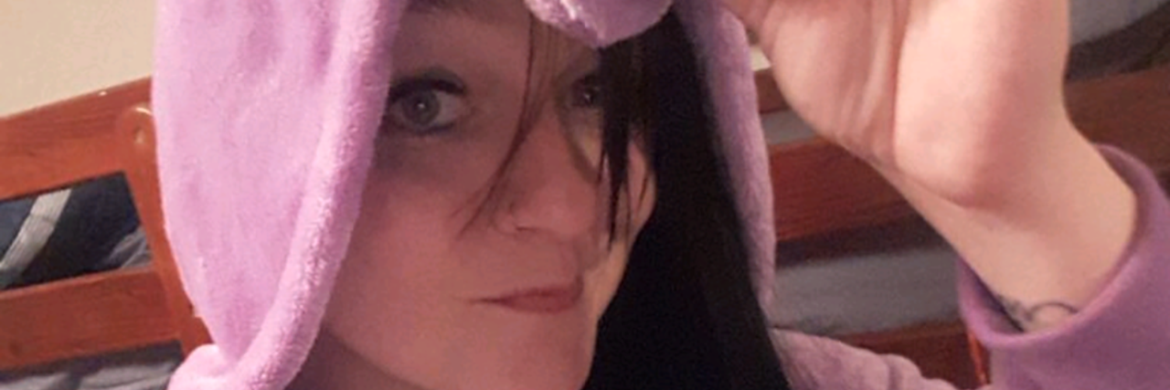 Finding My Voice as an Adult With Multiple Disabilities Chelsea Knox in unicorn costume.